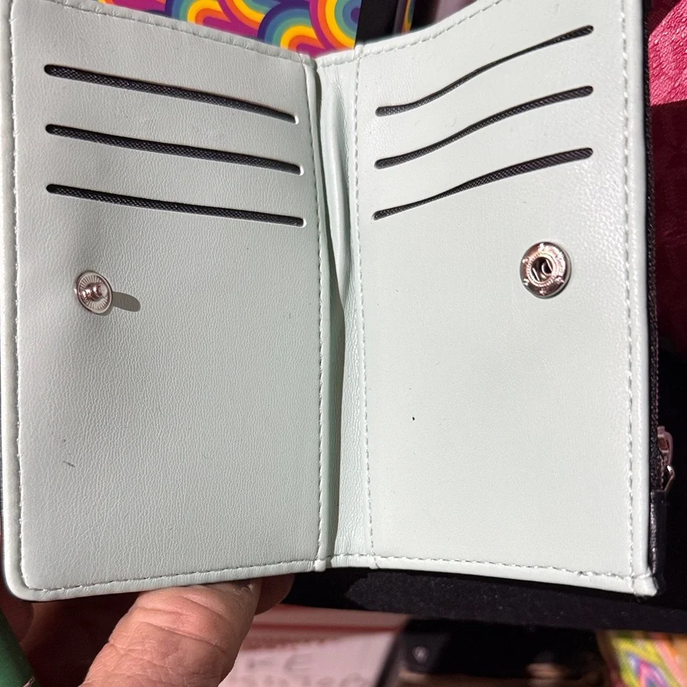 Black Beetlejuice Wallet with Striped Snake Design - Picture 2 of 4